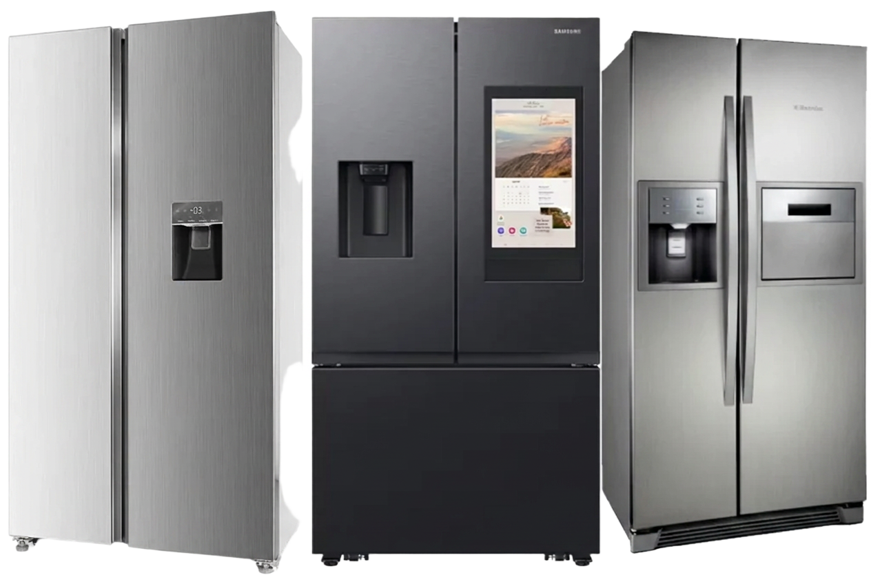 Geladeira Side by Side em ambiente residencial